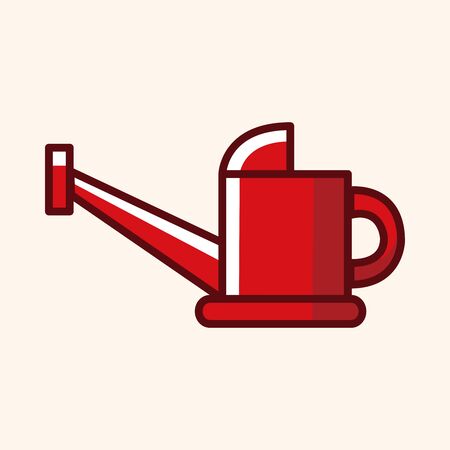 plant waterer theme elementsのイラスト素材