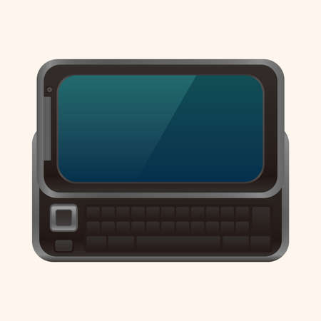 computer theme elementsのイラスト素材