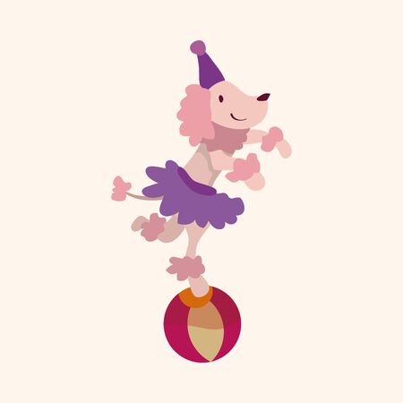circus animal theme elementsのイラスト素材
