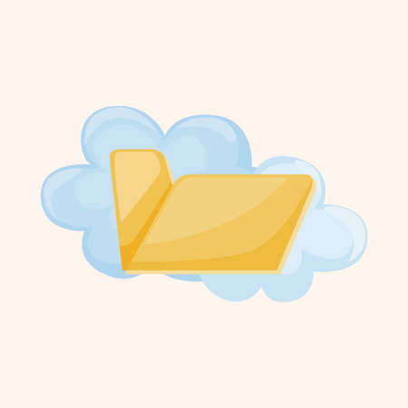 folder file icon theme elementsのイラスト素材