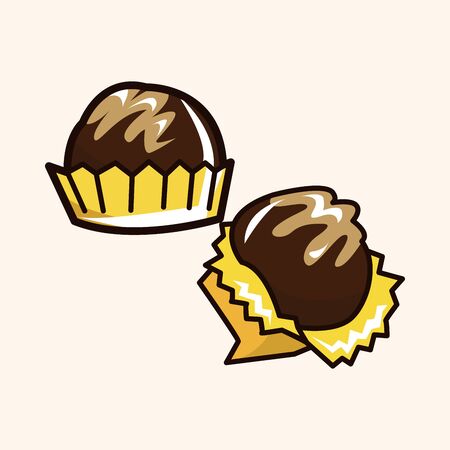 cookie theme elementsのイラスト素材