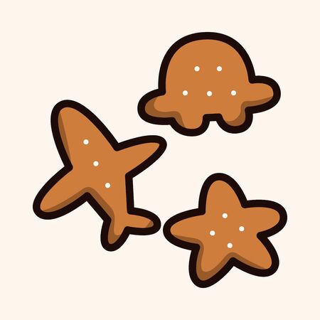 cookie theme elementsのイラスト素材