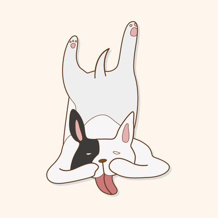 animal cat cartoon theme elementsのイラスト素材