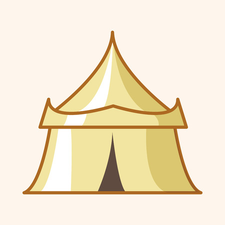 circus tents theme elementsのイラスト素材
