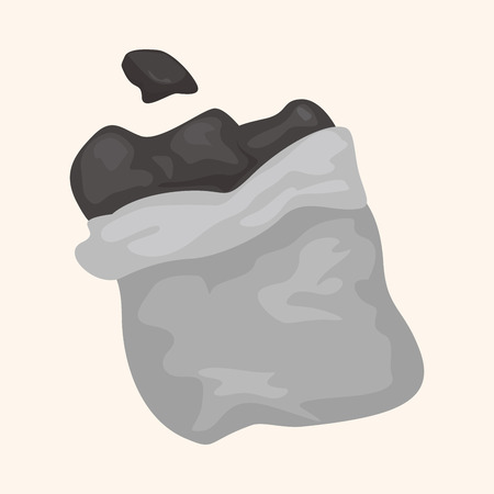 barbecue coal equipment theme elementsのイラスト素材