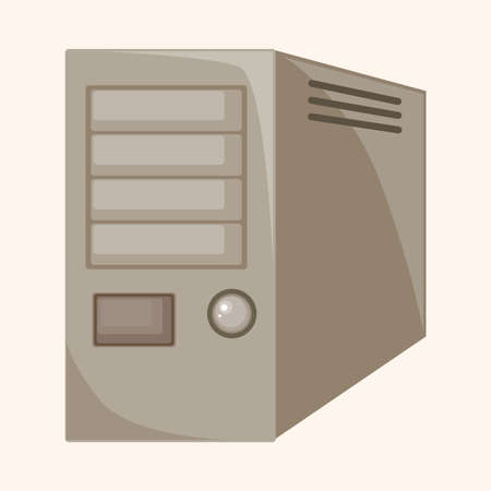 host computer theme elementsのイラスト素材