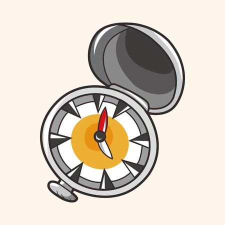 pirate compass theme elementsのイラスト素材