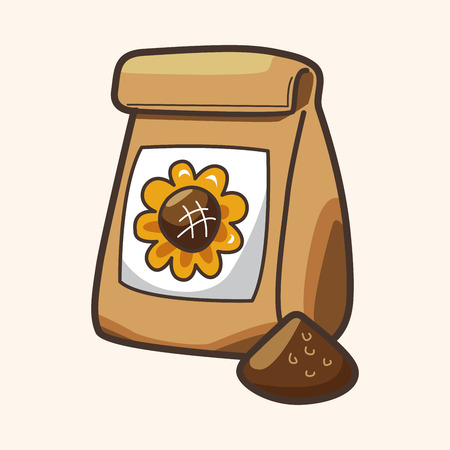 gardening fertilizer theme elementsのイラスト素材