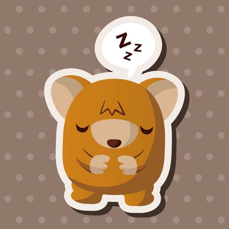 Animal bear cartoonのイラスト素材