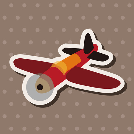 Transportation airplane flat icon elements background,eps10のイラスト素材