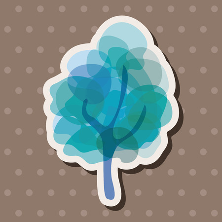 tree theme elements vector,epsのイラスト素材