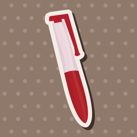 stationery pen theme elements vector,epsのイラスト素材