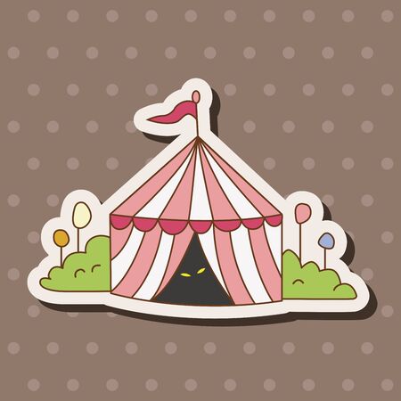circus tent theme elements vector,epsのイラスト素材