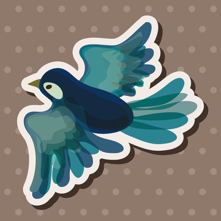 bird cartoon design elements vectorのイラスト素材