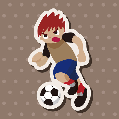 Sport soccer player theme elements vector,epsのイラスト素材