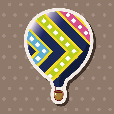 style hot air ballon theme elements vector,epsのイラスト素材
