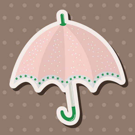 Umbrella theme elemets vector,epsのイラスト素材