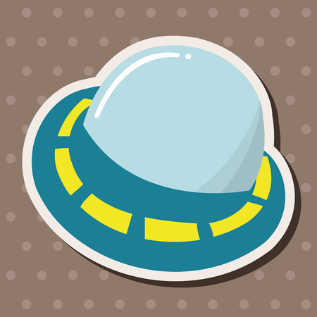 Space UFO theme elements vector, epsのイラスト素材