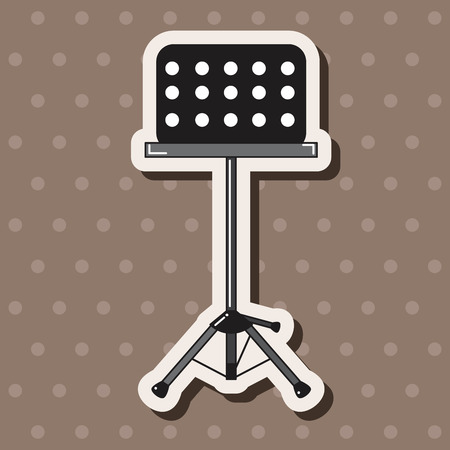 Music stand theme elements vector,epsのイラスト素材