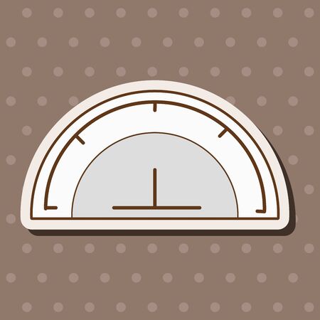 stationary protractor theme elements vector,epsのイラスト素材