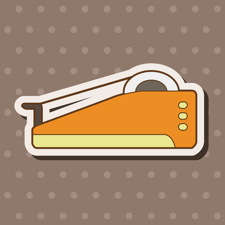 stationary tape dispenser theme elements vector,epsのイラスト素材
