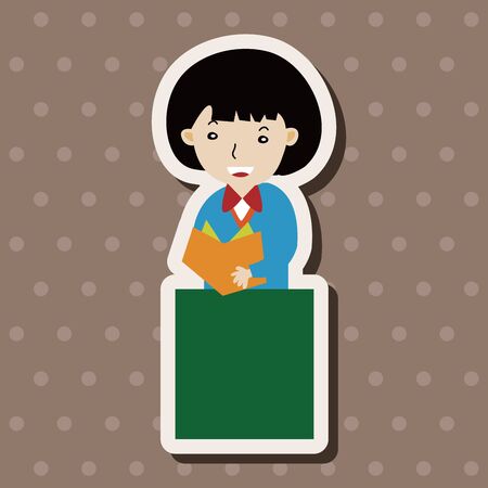 student cartoon theme elements vector,epsのイラスト素材