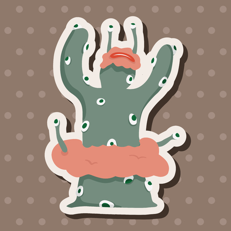 monster cartoon theme elements vector,epsのイラスト素材