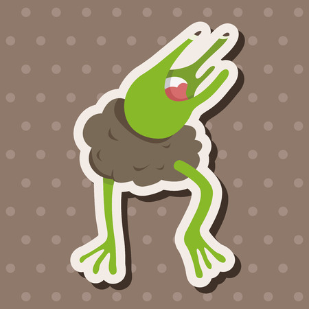 bizarre monster flat icon elements background,のイラスト素材