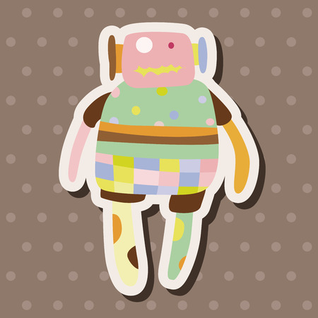 robot theme elements vector,epsのイラスト素材