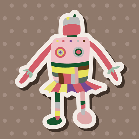 robot theme elements vector,epsのイラスト素材