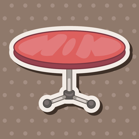 furniture theme table desk elements vector,epsのイラスト素材