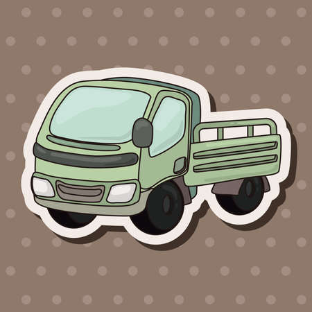 truck theme elements vector,epsのイラスト素材