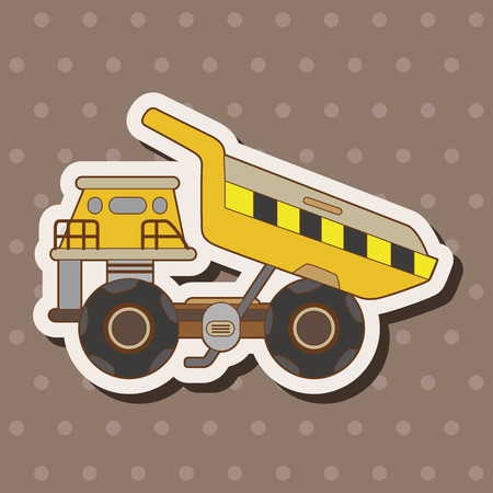 Excavator theme elements vector,epsのイラスト素材