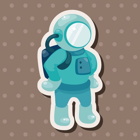 spaceman theme elements vector,epsのイラスト素材