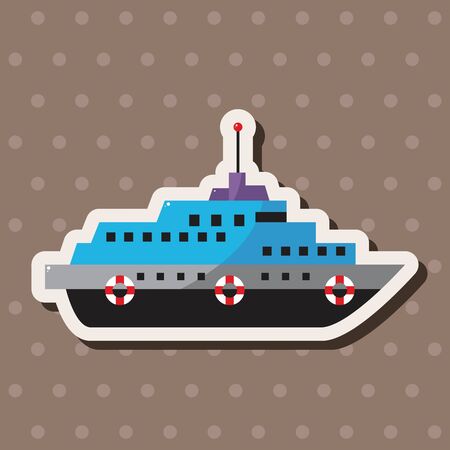 Transportation boat theme elements vector,epsのイラスト素材
