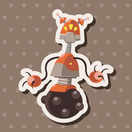 robot theme elements vector,epsのイラスト素材