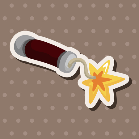 bomb theme elementsのイラスト素材