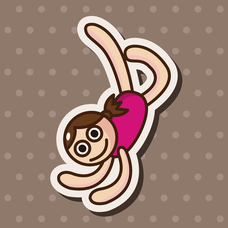 yoga theme elementsのイラスト素材