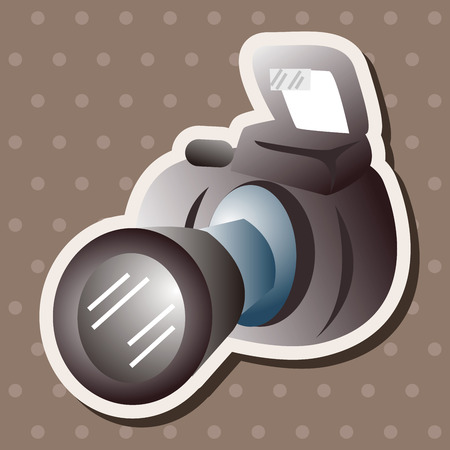 camera theme elementsのイラスト素材