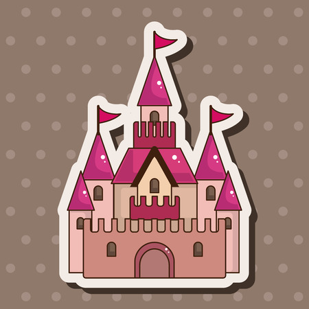 castle theme elementsのイラスト素材