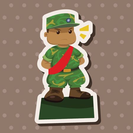 people theme soldier elements vector,epsのイラスト素材