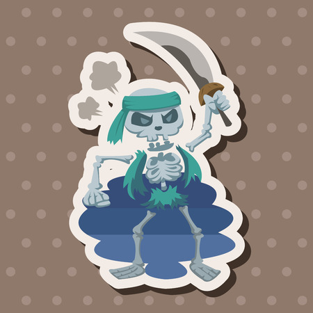 pirate theme elements vector,epsのイラスト素材