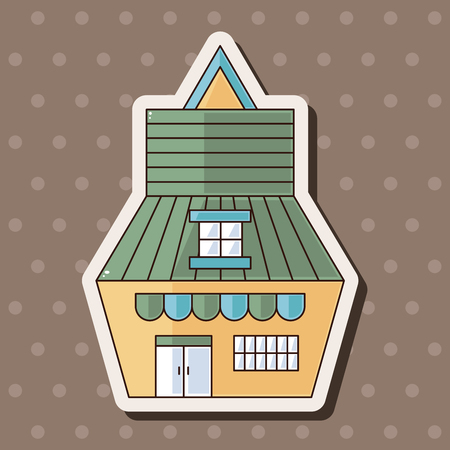 Building theme elements vector,epsのイラスト素材