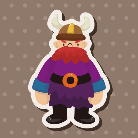 caveman theme elementsのイラスト素材