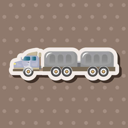 truck theme elementsのイラスト素材