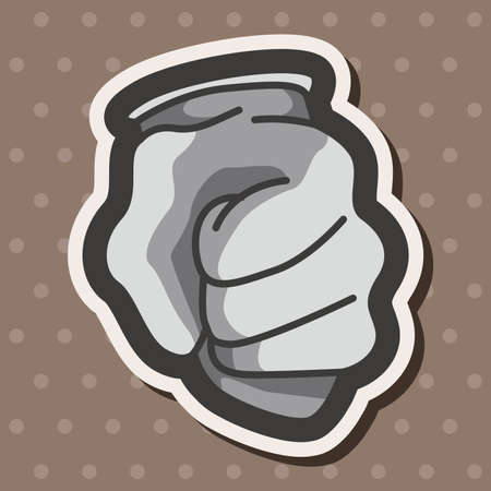 hand theme elementsのイラスト素材