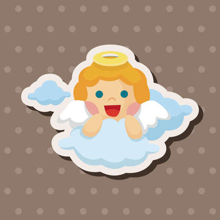 angel theme elementsのイラスト素材