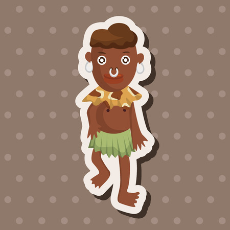 Aborigines theme elementsのイラスト素材