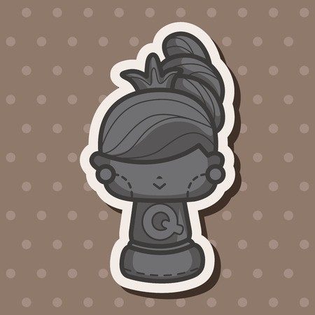chess theme elementsのイラスト素材