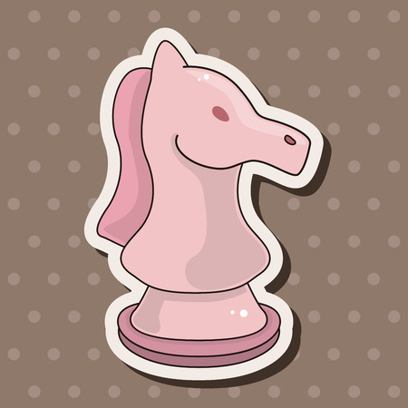 chess theme elementsのイラスト素材